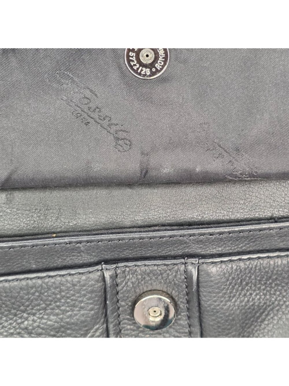 Vintage Fossil Crossbody Purse Womens Side Bag Satchel Black Pebbled Leather - Picture 5 of 12